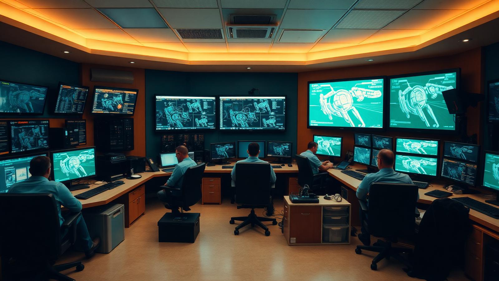 Wide view of a calm, well-run modern office